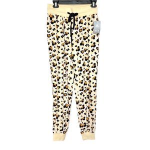 Minnie Mouse Womens Size Small Lounge Wear Pants Animal Print Disney  Sleepwear